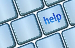 מקלדת עם לחצן HELP